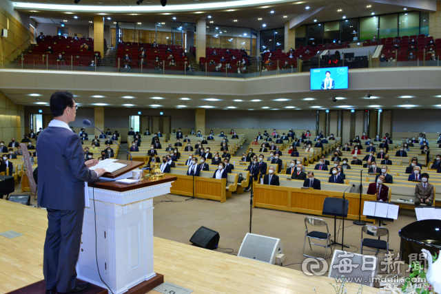 지난해 대구 범어교회에서 열린 대구 개신교계 부활절 연합 예배 모습. 대구기독교총연합회 제공