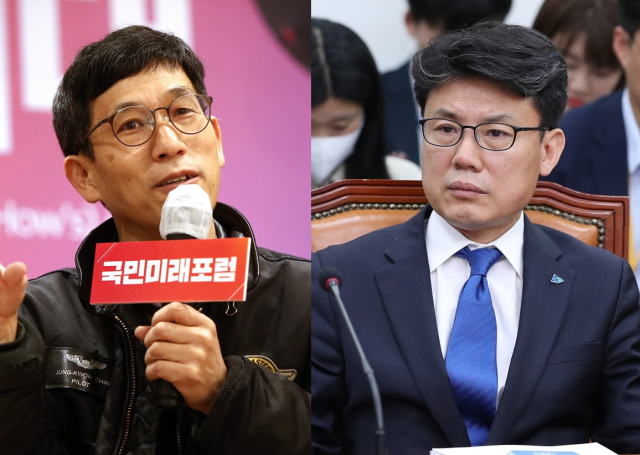 진중권, 진성준. 자료사진 연합뉴스