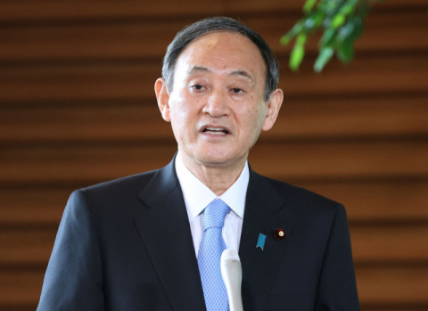 스가 요시히데 일본 총리. 연합뉴스