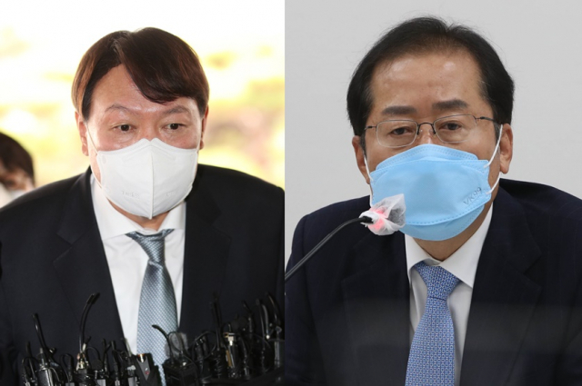 윤석열, 홍준표. 자료사진 연합뉴스