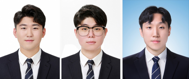왼쪽부터 영남이공대 화장품화공계열 졸업생 엄재영, 이승현, 조석근 씨. 영남이공대 제공