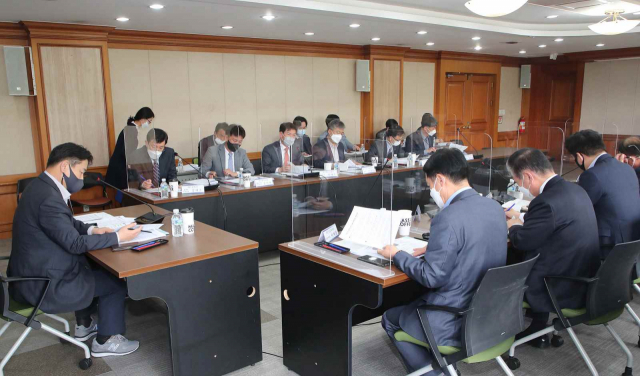 15일 대구시청 별관에서 열린 대구수출지원협의회 첫 회의 모습. 대구시 제공