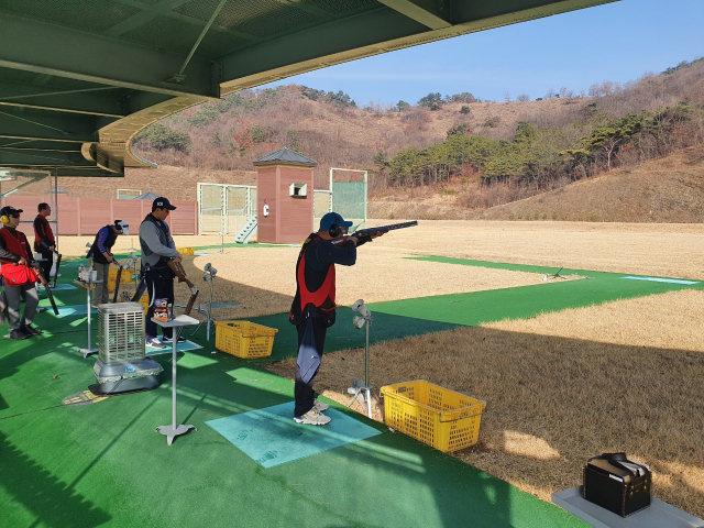 사격 국가대표 선수들이 지난해 11월부터 올해 2월까지 전지훈련차 대구국제사격장을 찾았다. 대구시는 내년도 아시아 사격 개별 종목대회 유치에 시동을 건다. 대구시 제공