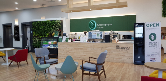 대구테크노파크 1층에 최근 문을 연 사회적경제기업 카페 