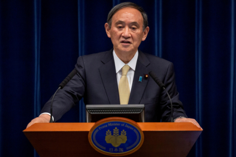 스가 요시히데 일본 총리. 연합뉴스