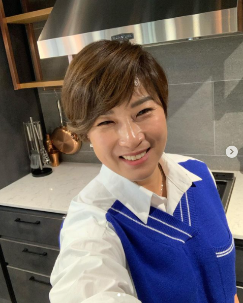 환하게 웃고 있는 박세리의 모습 (코로나 확진 전). 박세리 인스타그램 갈무리
