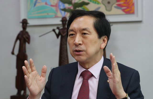 국민의힘 새 원내대표에 선출된 4선 김기현 의원 . 연합뉴스