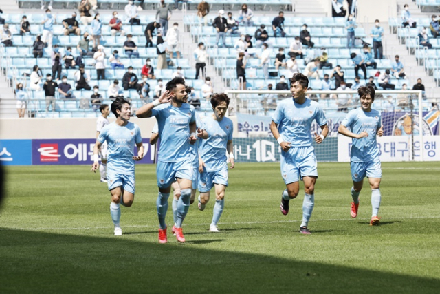 세징야 골 세리모니. 대구FC 제공