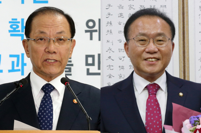 황우여 국민의힘 상임고문, 윤재옥 국민의힘 원내대표 겸 권한대행