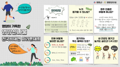 영양 산나물 비대면 마라톤 대회