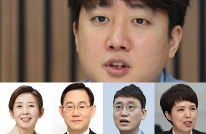 이준석, 나경원, 주호영, 김웅, 김은혜. 연합뉴스, 매일신문DB