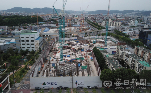대구 중구 한 아파트 건축 공사장. 매일신문DB