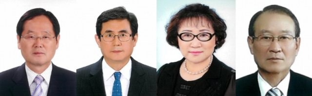 제33회 경주시 문화상 수상자. 왼쪽부터 김영제, 강석근, 최선영, 손경호 씨. 경주시 제공