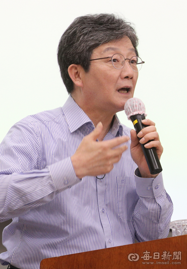 국민의힘 유승민 전 의원이 31일 영남대학교에서 