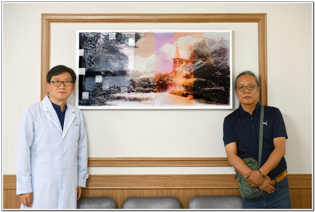 정재우(왼쪽) 순심연합총동창회장이 맥심회의 