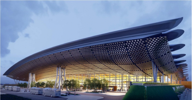 대만 타오위안 국제공항 제3터미널 조감도. 포스코 제공