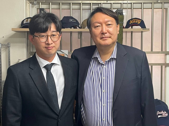 윤석열 전 검찰총장이 6일 천안함 생존자인 