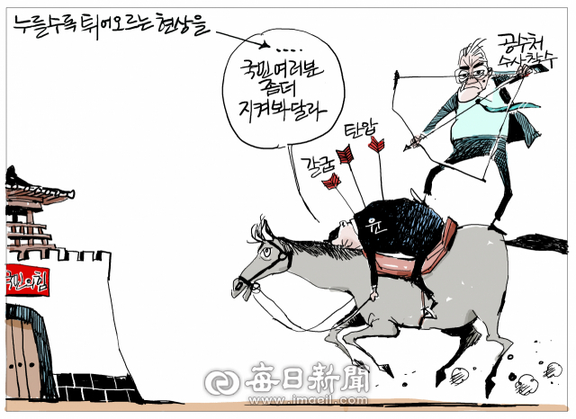 매일희평.김경수화백