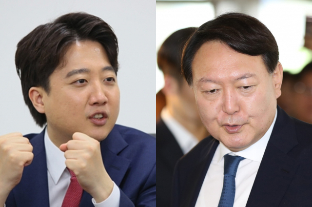 이준석 국민의힘 대표와 윤석열 전 검찰총장. 매일신문 DB