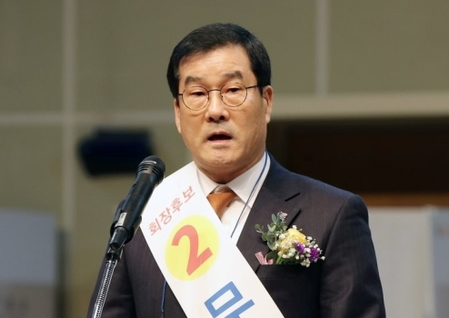 2019년 선출 당시 문흥식 전 5·18 구속부상자회장. 자료사진. 연합뉴스