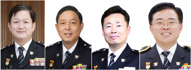 정부가 28일 경찰 치안정감·치안감 승진 인사를 단행했다. 치안감에서 치안정감으로 승진한 인사는 최관호 경찰청 기획조정관, 이규문 서울경찰청 수사차장, 이철구 충남경찰청장, 진교훈 전북경찰청장 등 4명이다. [연합뉴스 자료사진] 연합뉴스