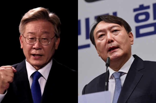 이재명 경기도지사, 윤석열 전 검찰총장. 연합뉴스