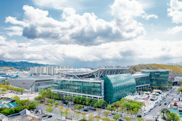 엑스코 제 1·2 전시장 일대 전경 매일신문DB