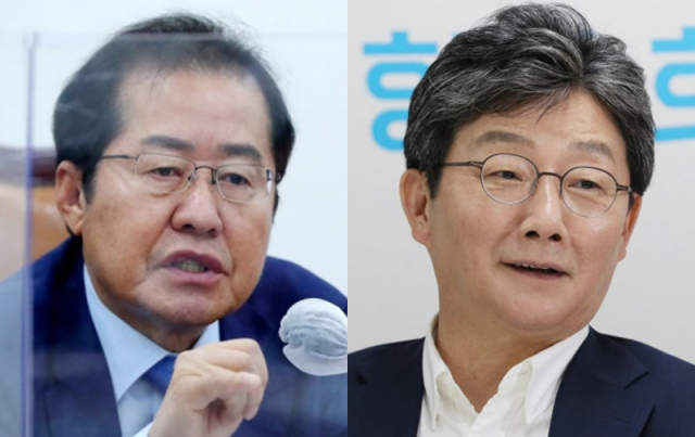 홍준표(왼쪽), 유승민. 연합뉴스
