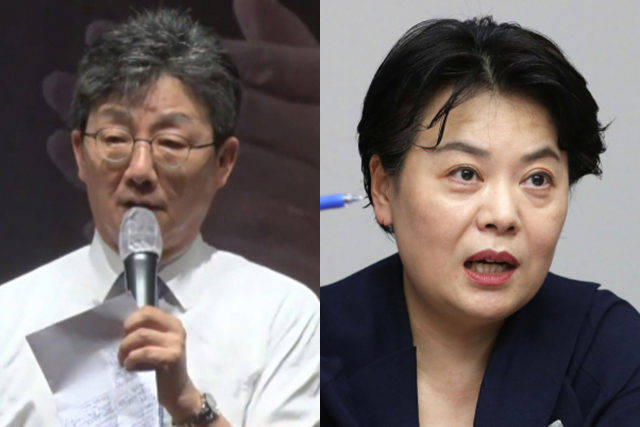 유승민 전 의원(왼쪽), 윤희숙 국민의힘 의원. 연합뉴스