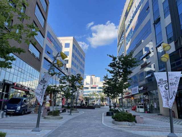 경북도청 신도시 내 걷고싶은 거리 모습. 매일신문DB