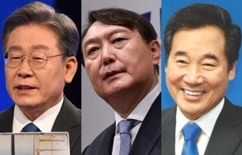 이재명 경기도지사, 윤석열 전 검찰총장, 이낙연 전 더불어민주당 대표. 연합뉴스, 매일신문DB