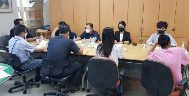 영주 예총이 지난달 30일 이사회를 개최하고 있다. 영주시 제공