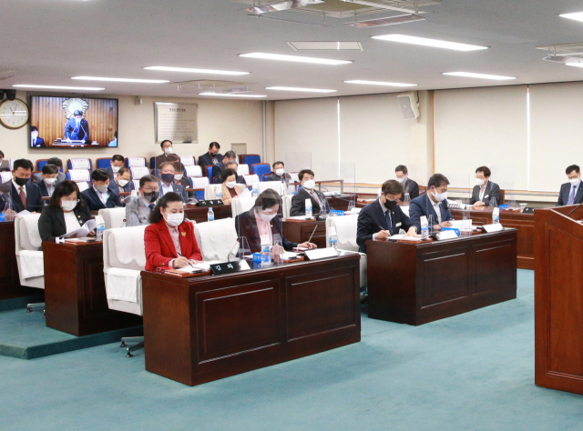 영주시의회 본의의장 모습. 영주시의회 제공