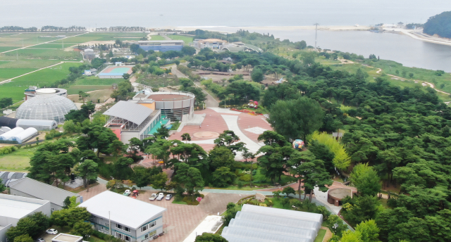 왕피천새태공원 전경. 울진군 제공