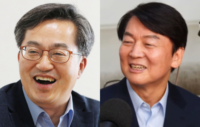김동연(왼쪽), 안철수