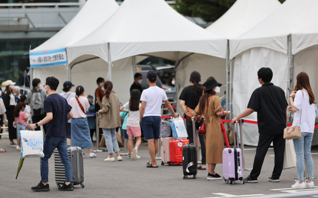 22일 서울 김포공항 국내선 주차장에 설치된 