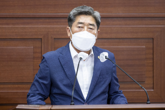 경상북도의회 행정보건복지위원회 나기보 도의원(국민의힘·김천)이 20일 도의회 제325회 임시회 제1차 본회의에서 
