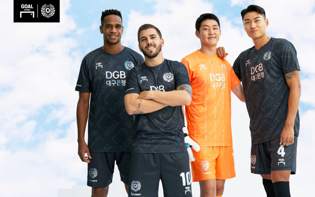 대구FC가 23일 공개한 써드 유니폼 선수 착용 모습. 대구FC 제공