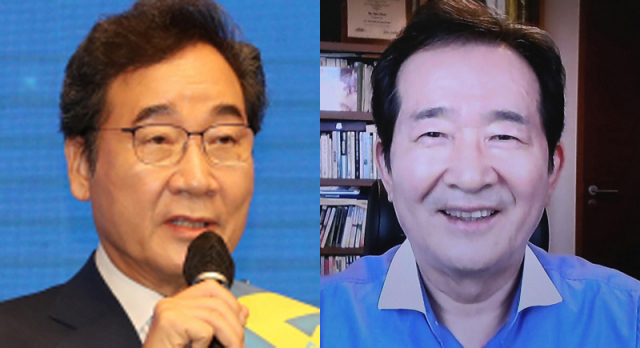이낙연 (왼쪽), 정세균.