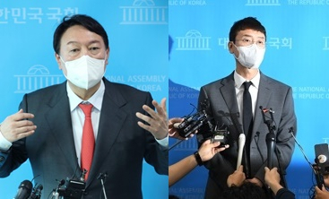 윤석열 전 검찰총장, 김웅 국민의힘 의원