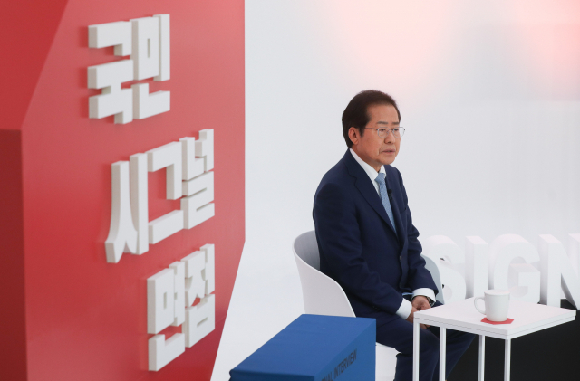 9일 서울 금천구 즐스튜디오에서 열린 국민의힘 대선 경선 후보 