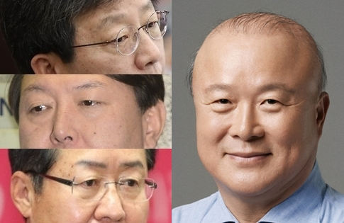 (왼쪽 위부터)유승민, 윤석열, 홍준표, (오른쪽)김희국. 연합뉴스