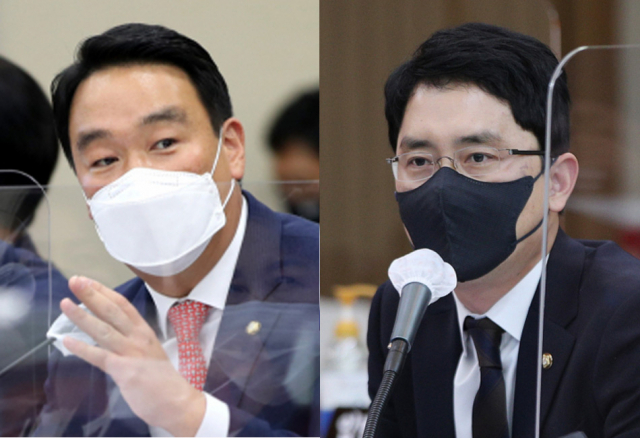 정희용 국민의힘 의원, 김병욱 국민의힘 의원. 연합뉴스