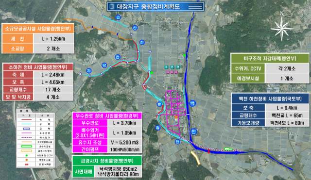성주군 초전면 대장 풍수해생활권종합정비사업 정비계획도. 성주군 제공