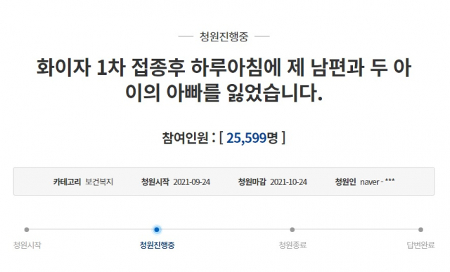 청와대 국민청원 게시판 캡처