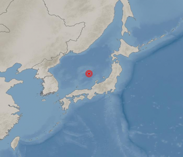 일본 혼슈 북쪽·독도 동쪽 규모 6.1 지진. 기상청