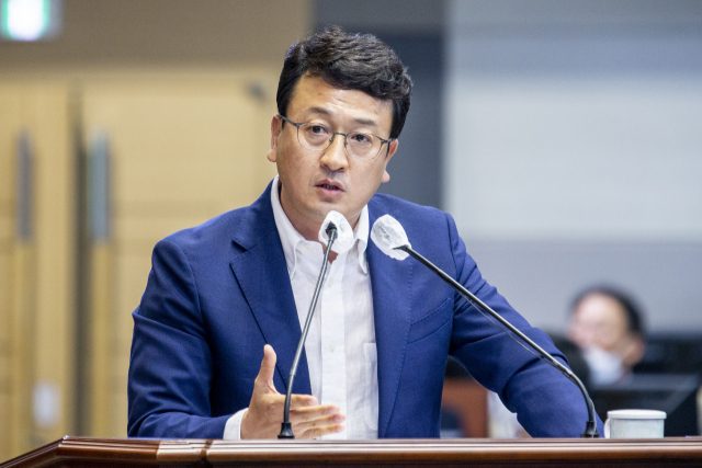 지난 14일 경상북도의회 제326회 임시회에서 5분 자유발언을 통해 김상헌 도의원이 경북 공공배달앱 