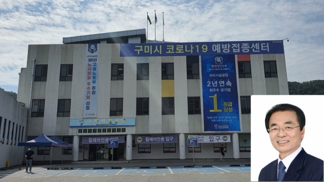 경북 구미시설공단 전경. 작은 사진은 채동익 이사장.