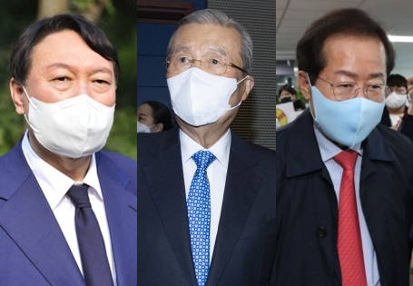 윤석열, 김종인, 홍준표. 자료사진 연합뉴스