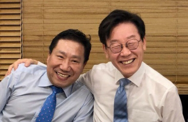 양정철, 이재명. 민주연구원 제공